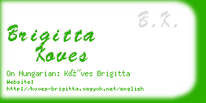 brigitta koves business card